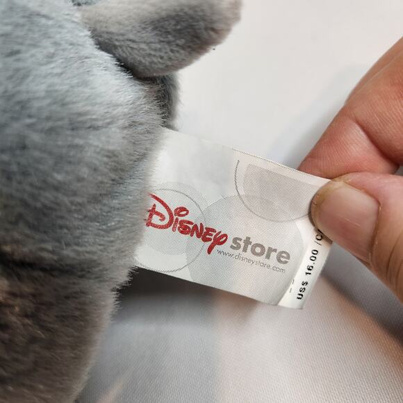 Disney Store Dumbo Elephant Plush Grey Yellow Hat Cartoon Movie 10" - Picture 6 of 7